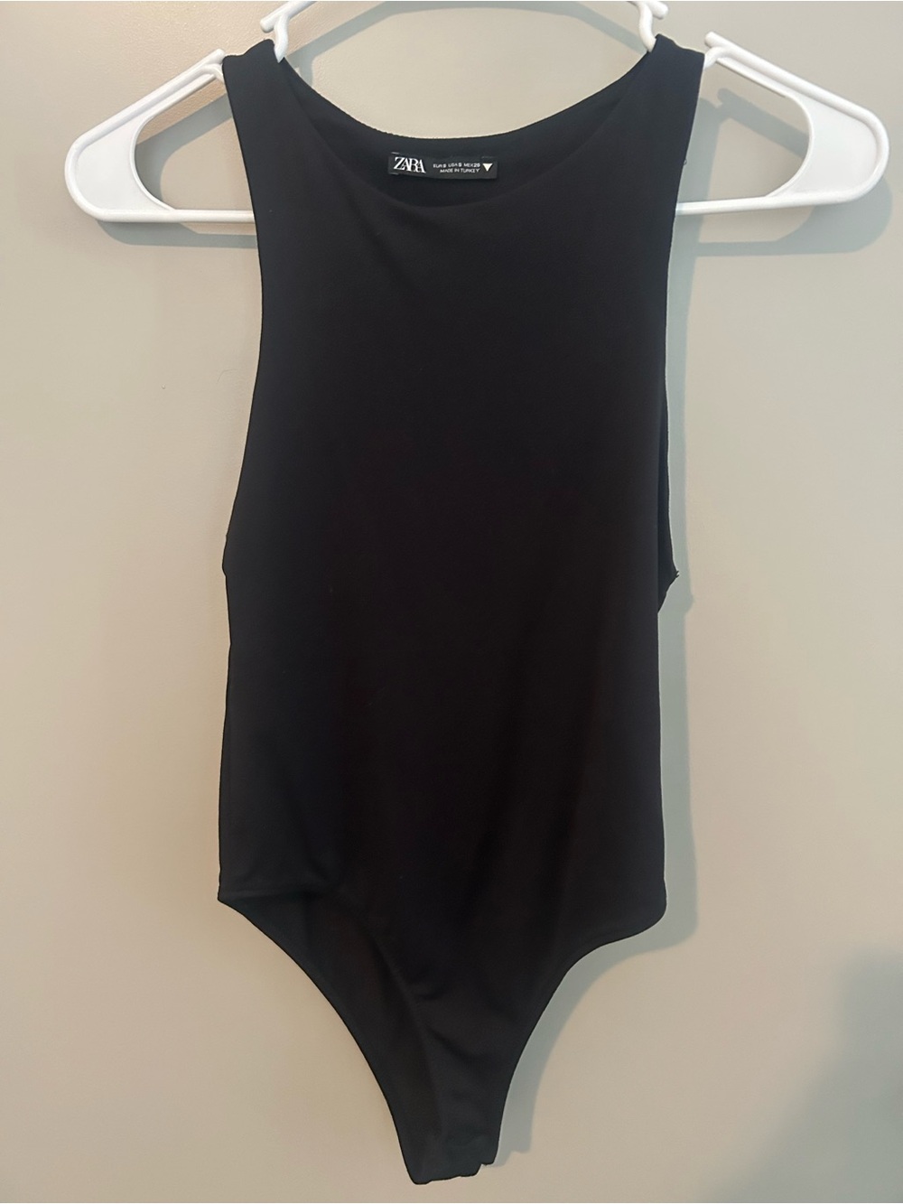 Zara Black Sleeveless Bodysuit Tank Top